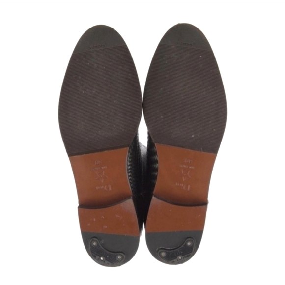 Christian Dior Black Global OTK Woven Intrecciato Riding Boot Size 38 ~ New! - Picture 9 of 10